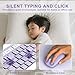 Wireless Keyboard and Mouse Combo, Full-Sized Wireless Keyboard and Adjustable DPI Mouse, 2.4GHz USB Receiver, Silent Keyboard and Mouse for PC, Windows, MAC, Desktop, Laptop(Purple)
