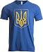 Ukraine Pride | Vintage Style, Retro-Feel Ukrainian Coat of Arms Unisex T-shirt-Adult,XL