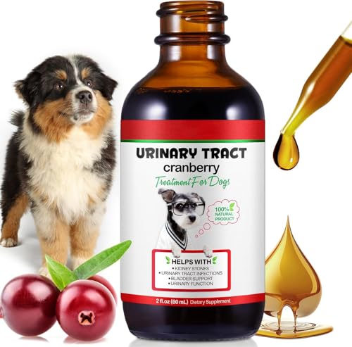 NP- Dog UTI Treatment Drops – Natural Cranberry Supplement for Bladder & Kidney Health – Urinary Tract Infection Support for All Breeds – Liquid Herbal Formula for Dogs
