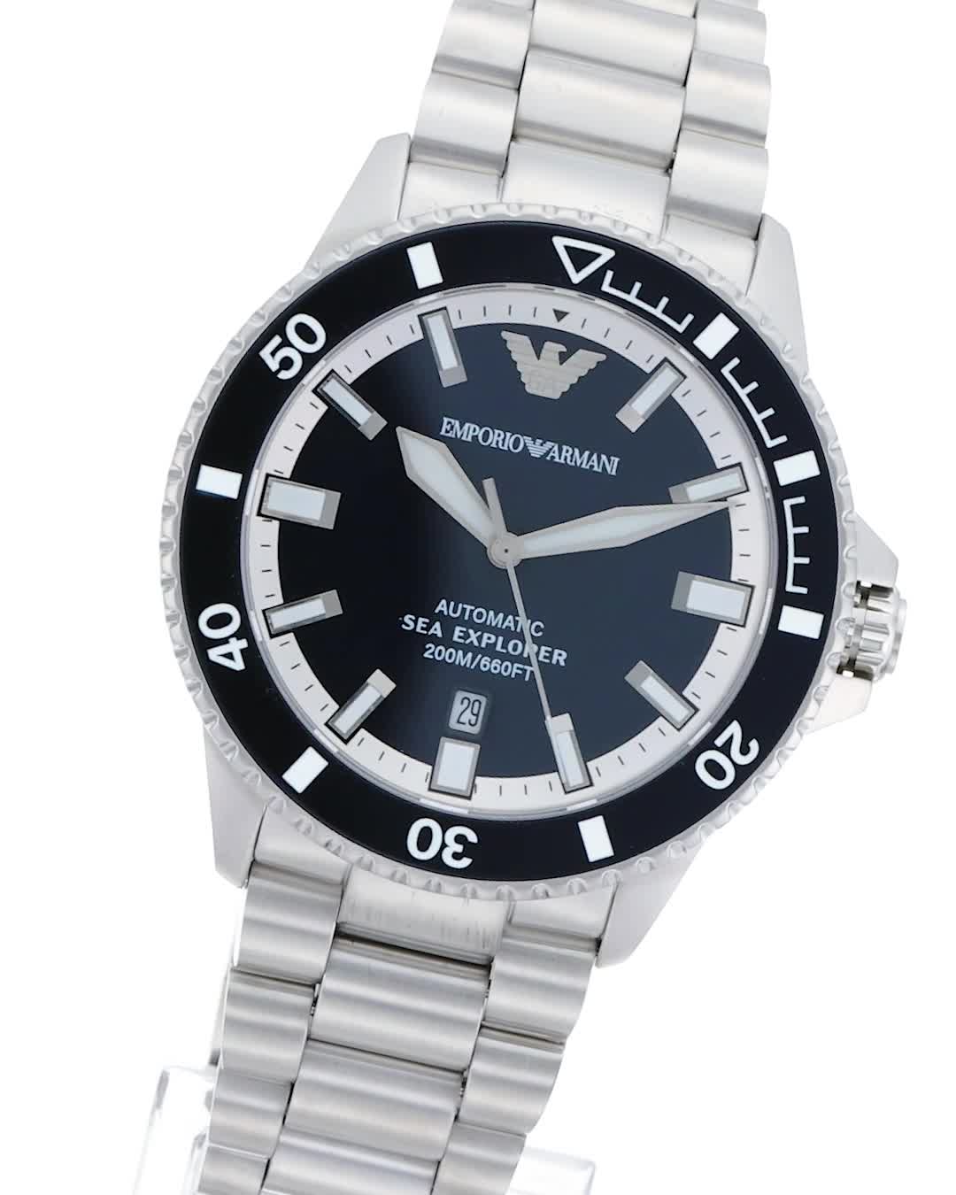 Amazon | [エンポリオアルマーニ] 腕時計 SEA EXPLORER AR60079 メンズ