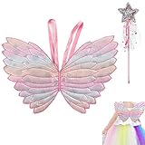 【Conjunto De Accesorios De Escenario】 Las Alas En Forma De Mariposa Con Bandas De Goma Y Los Accesorios De Hadas Pueden Alegrar A Los Niños En El Escenario.