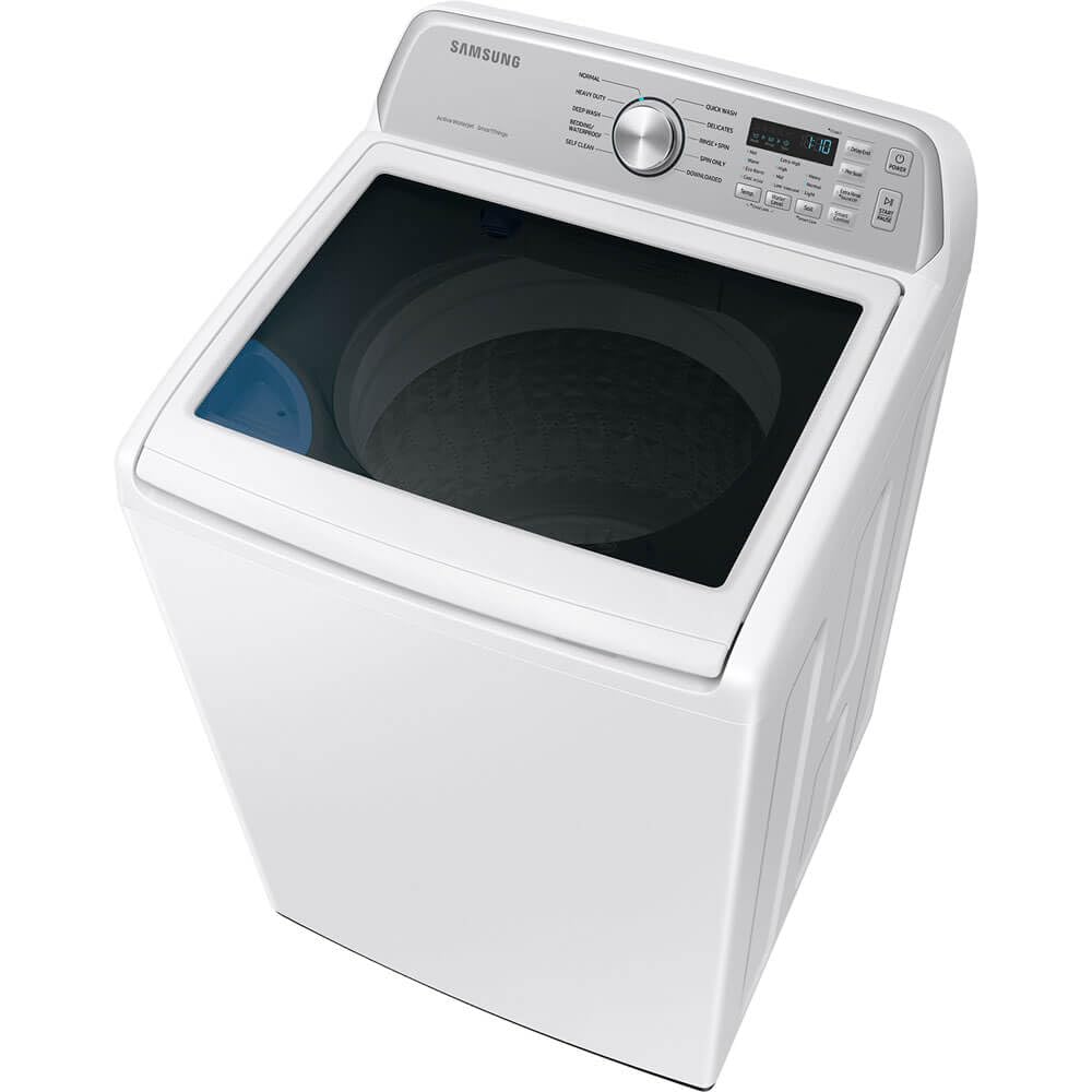 4.7 cu.ft. Large Capacity Smart Top Load Washer with Active WaterJet in White