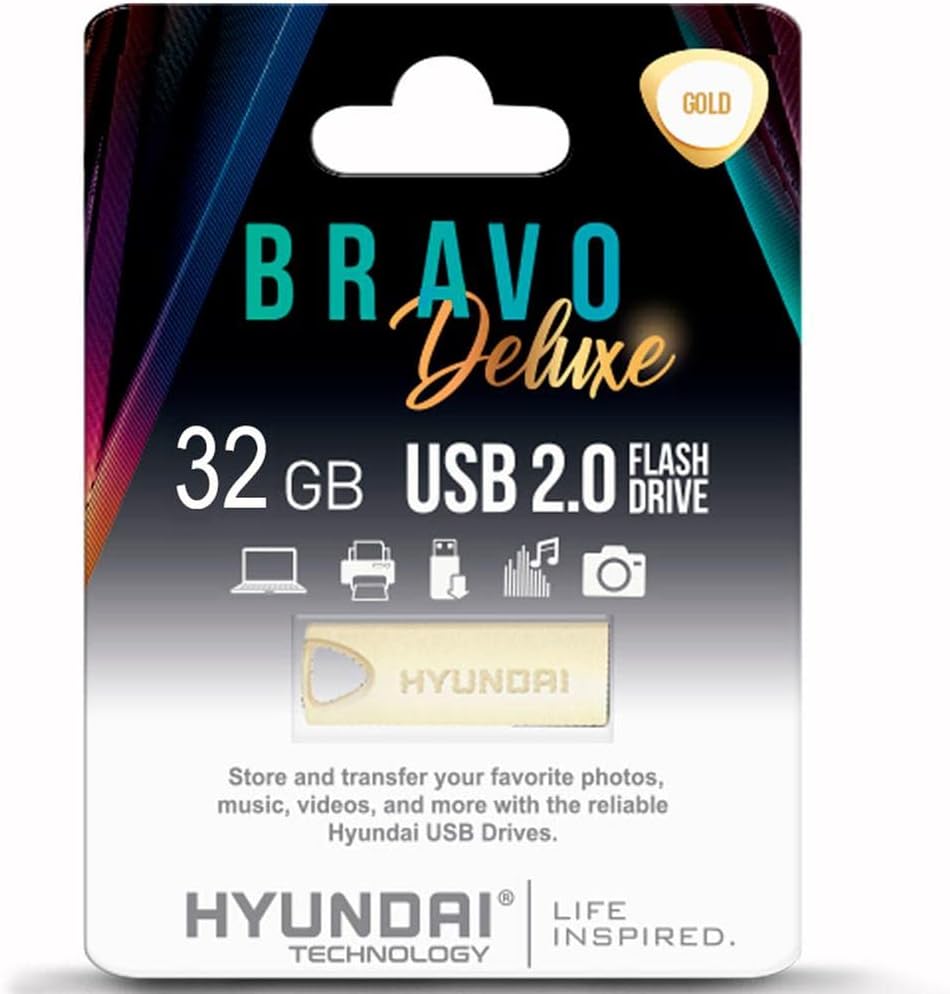32GB Bravo Deluxe USB 2.0 Gold,