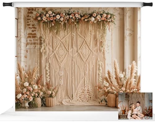 Toile de fond bohème Kate grand format décor floral impression numérique studio