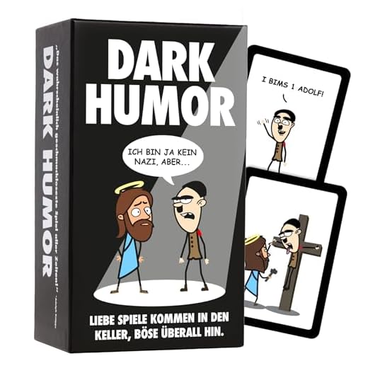 DARK HUMOR - Das Kartenspiel jenseits von Gut und Böse für Fans von schwarzem Humor, Sarkasmus, Tabubruch und Ironie