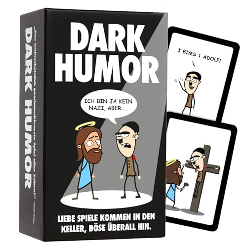 DARK HUMOR Kartenspiel für Erwachsene - Partyspiel mit schwarzem Humor