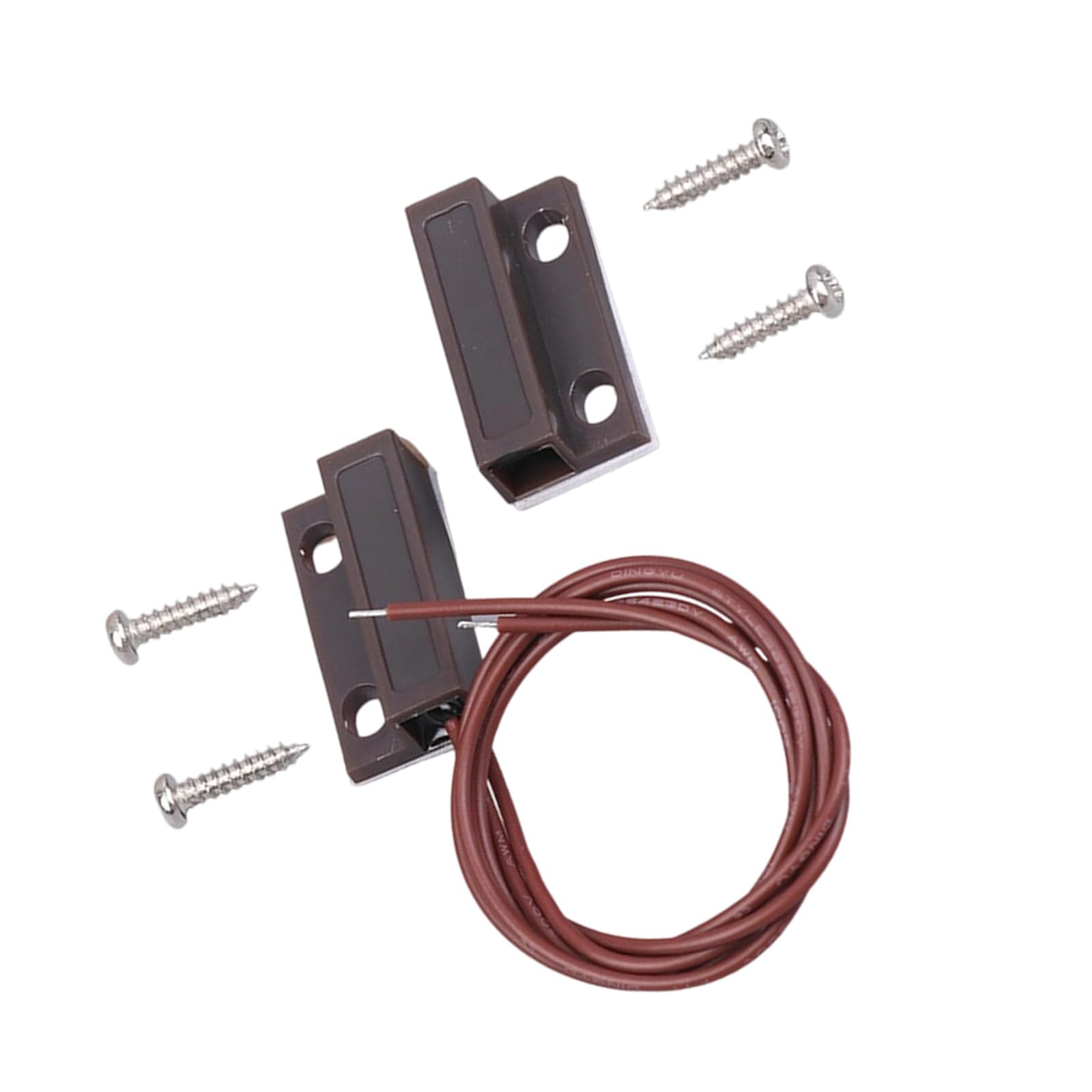 Recessed Alarm Switches Normally Closed/Open with 350mm Wire Switches Contacts Door Sensors for Home Alarm Security Systems