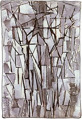 Art Tableau Composition en Rouge et Blanc II Mondrian Image Sur Toile Décoration
