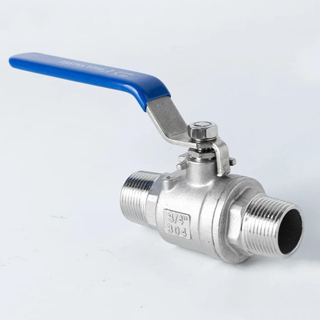 valvola a sfera, valvola a sfera in acciaio inox, 1 pz valvola a sfera in acciaio inossidabile, 1/2 "3/4" 1 "1-1/4" 1-1/2 "2" connettore interruttore valvola acqua filettatura esterna(304 DN50)