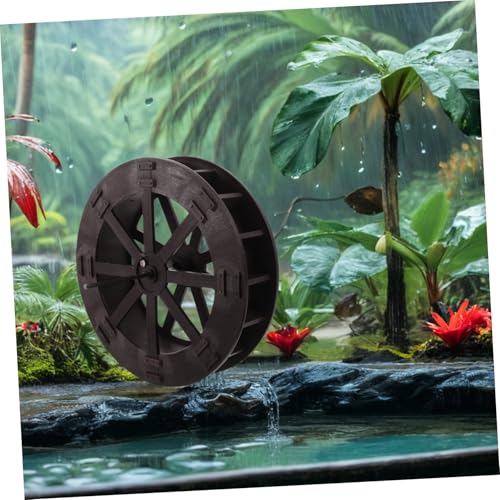 Roue de fontaine à eau 22 cm en résine pour bureau zen