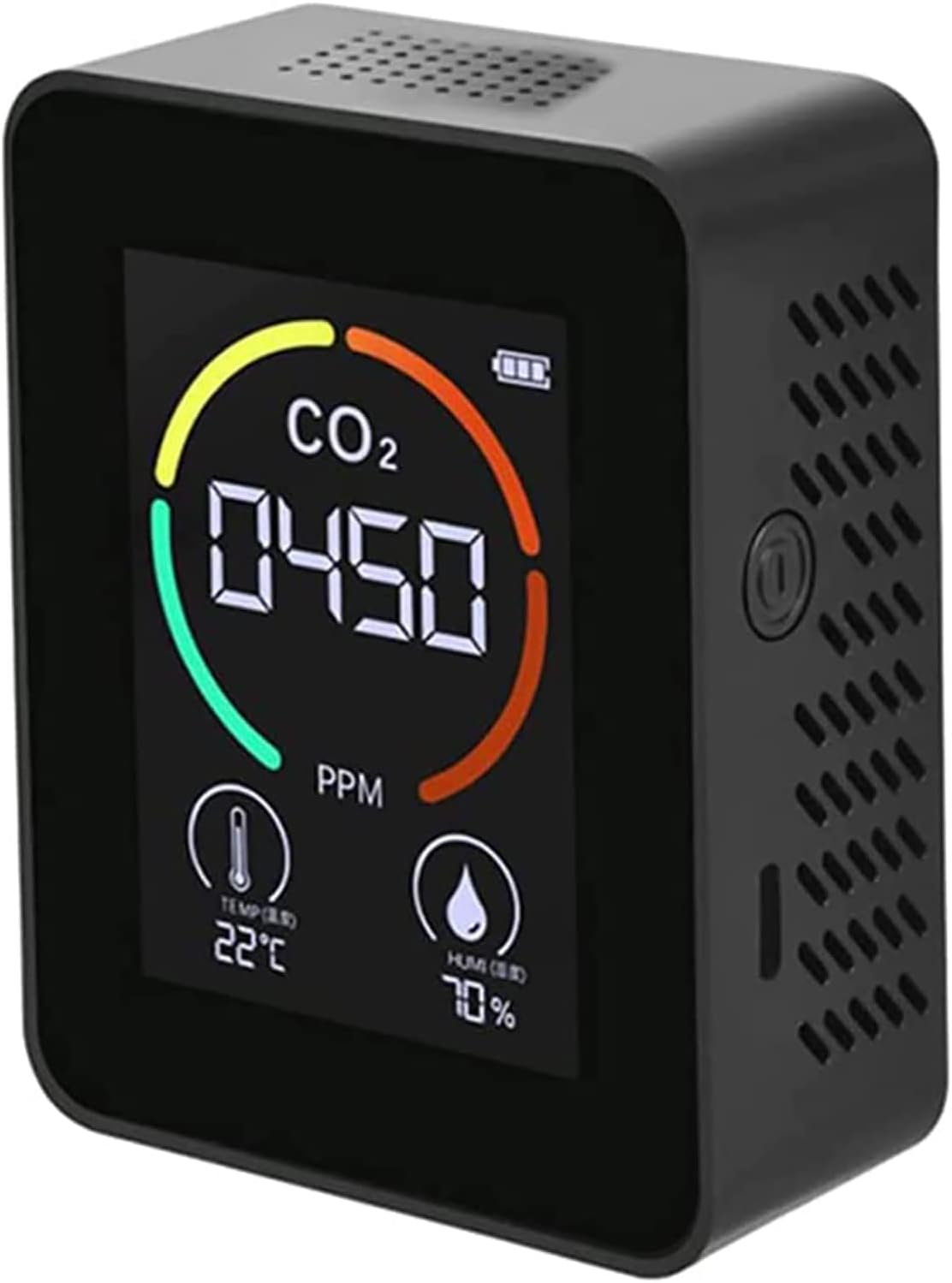CO2 Carbon Dioxide Detector Upgraded High-Precision Semiconductor Sensor Air Quality Monitor Temperature and Relative Humidity Portable Detector.