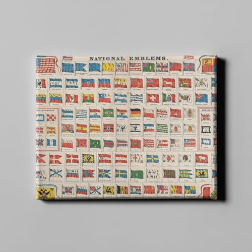 Tableau des drapeaux mondiaux grand format pour décorer votre salon et voyager