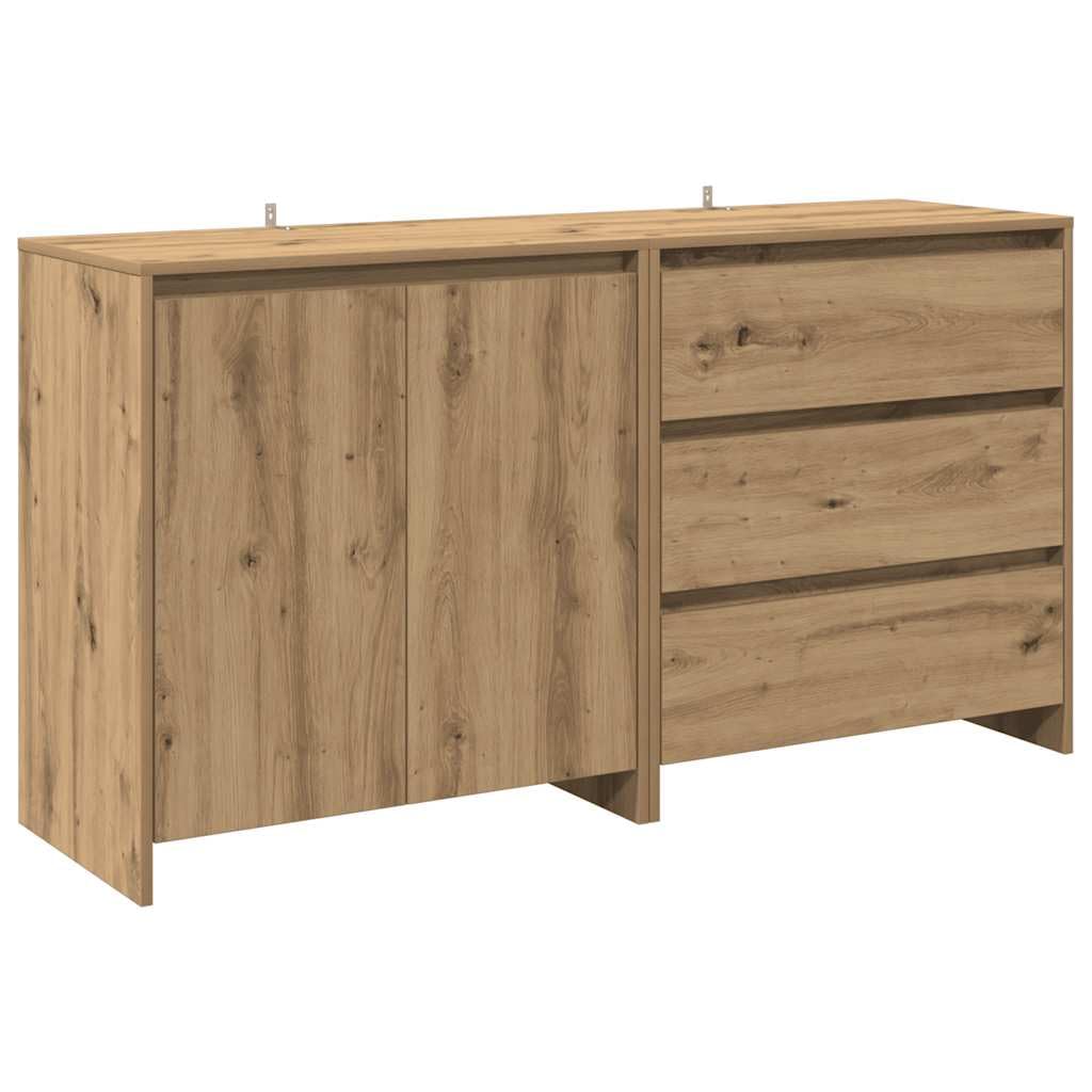 Meble Przedmiot dom 2-częściowy Kredens Dąb Rzemieślnik Engineered Wood-Furniture