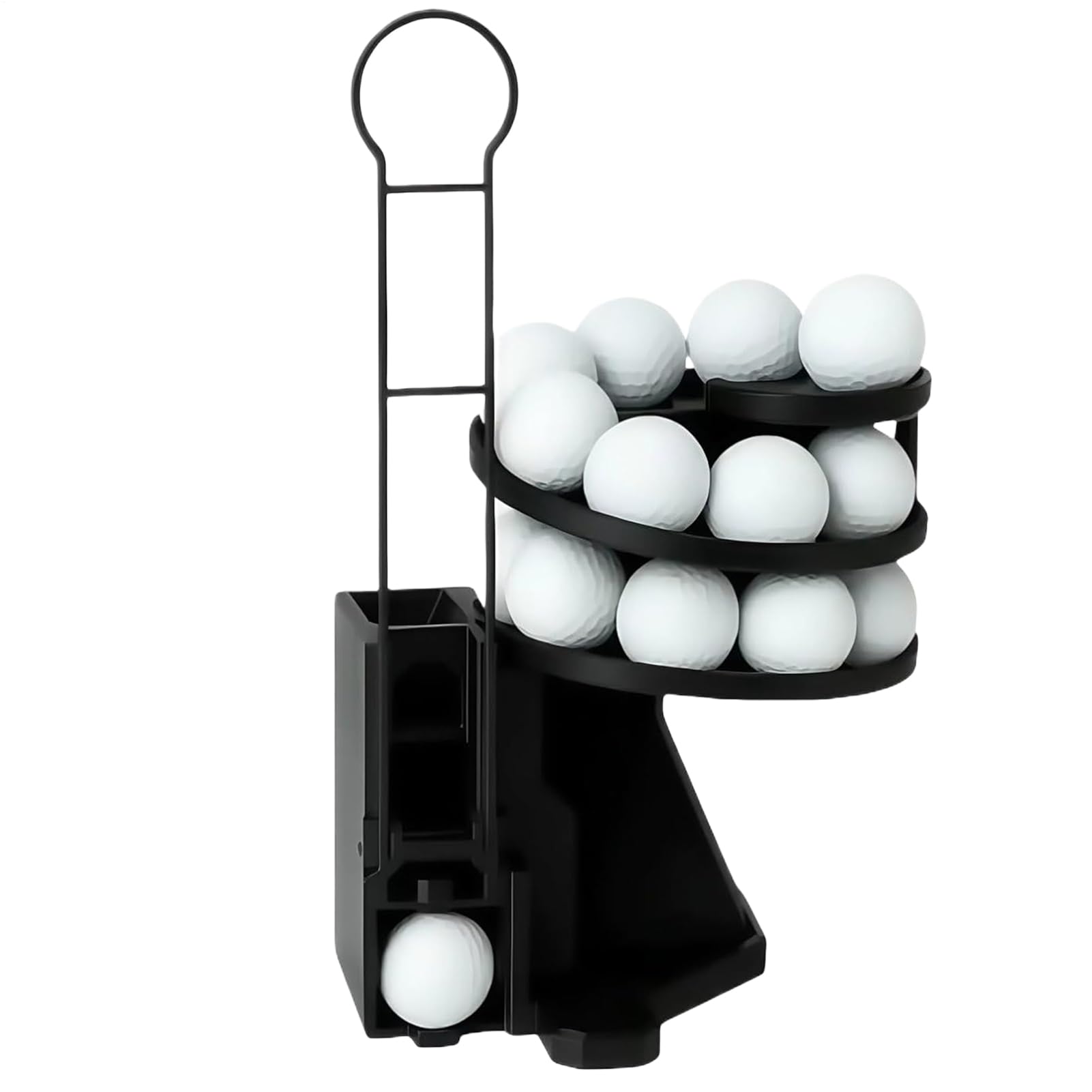 Dispensador de pelotas de golf pequeño, máquina dispensadora automática de pelotas para campo de conducción y práctica en el patio trasero, accesorio de club de golf para tee, competición