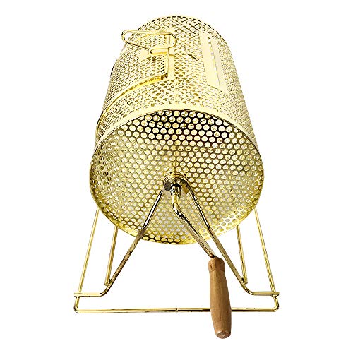 Yh Poker Yuanhe Deluxe 11" X 8" Brass Plated Raffle Drawing Ticket Drum Holds 2500 Drawing Tickets Spinning Lottery #TOP3