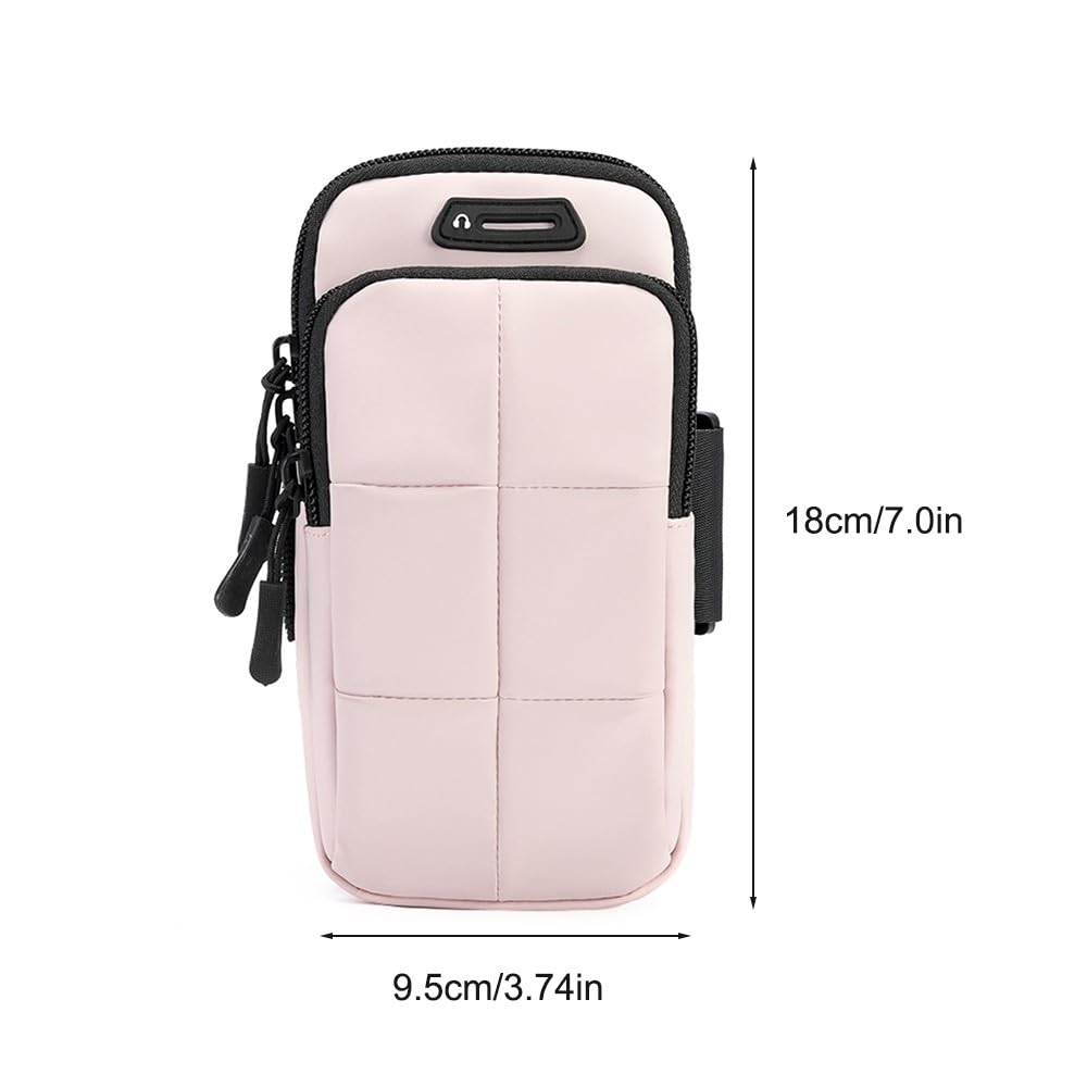 DONGKER Fascia Braccio Sportiva, Porta Cellulare Impermeabile per Correre Borsa Bracciale Regolabile per Corsa Running