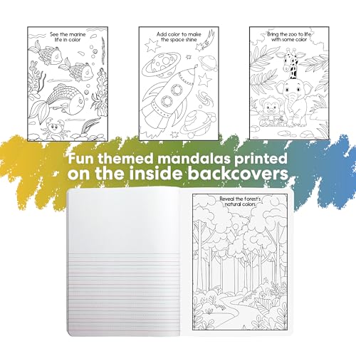 Journal primaire K-2 UPGRADE NOTES carnet de composition marbré bleu - 5
