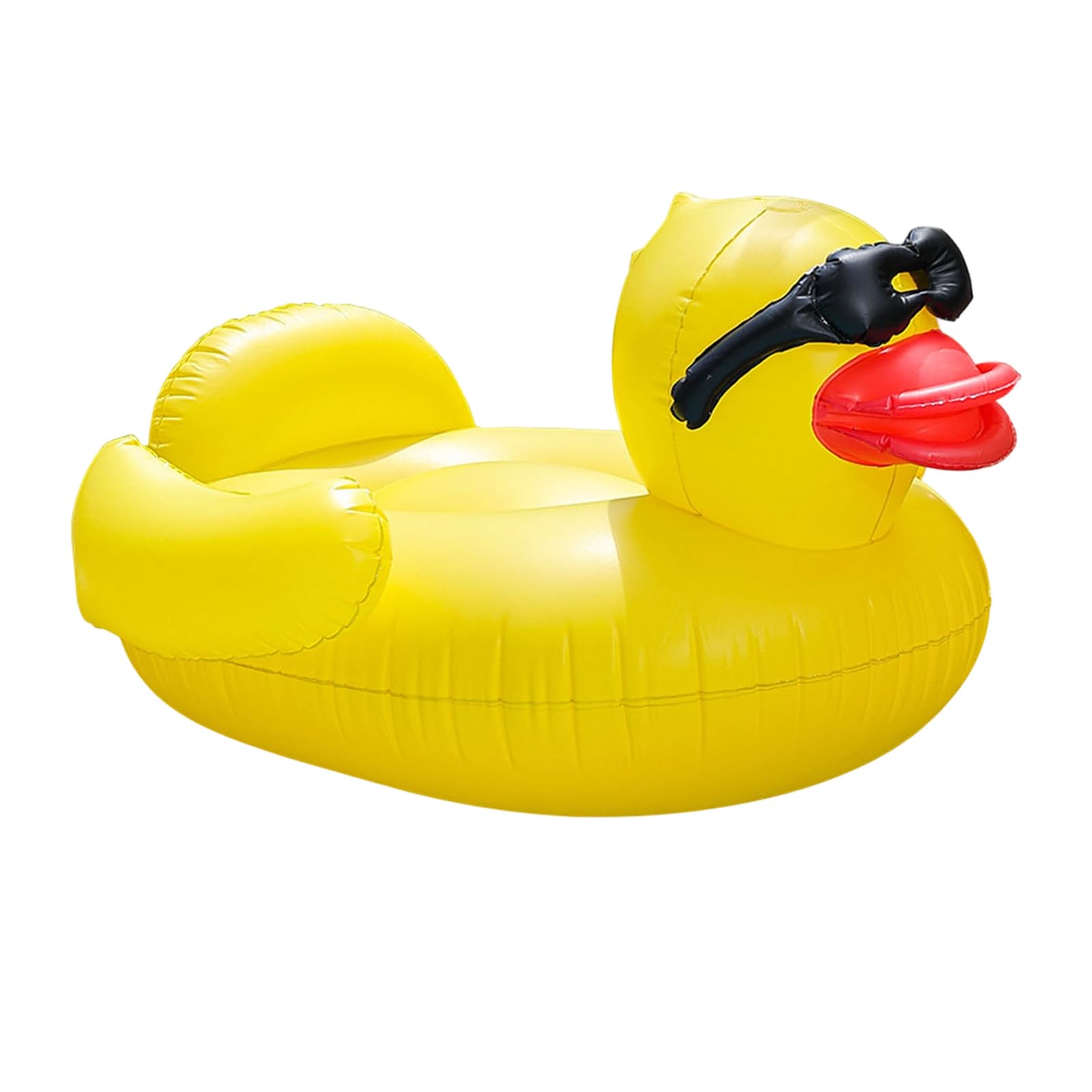 Aufblasbare Enten-Luftmatratze 53 Zoll mit Sonnenbrille für Pool See Riesig stabil langlebig PVC Schwimmtiere Wasserliege Badeinsel Sommer Party Strand Fluss Geschenk Erwachsene