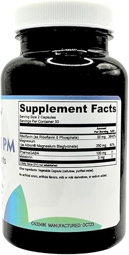 Miniatura 2 de Migra-Well PM ayuda nutritiva para el sueño de apoyo cerebral y nervioso (60 cápsulas) (60 cápsulas)