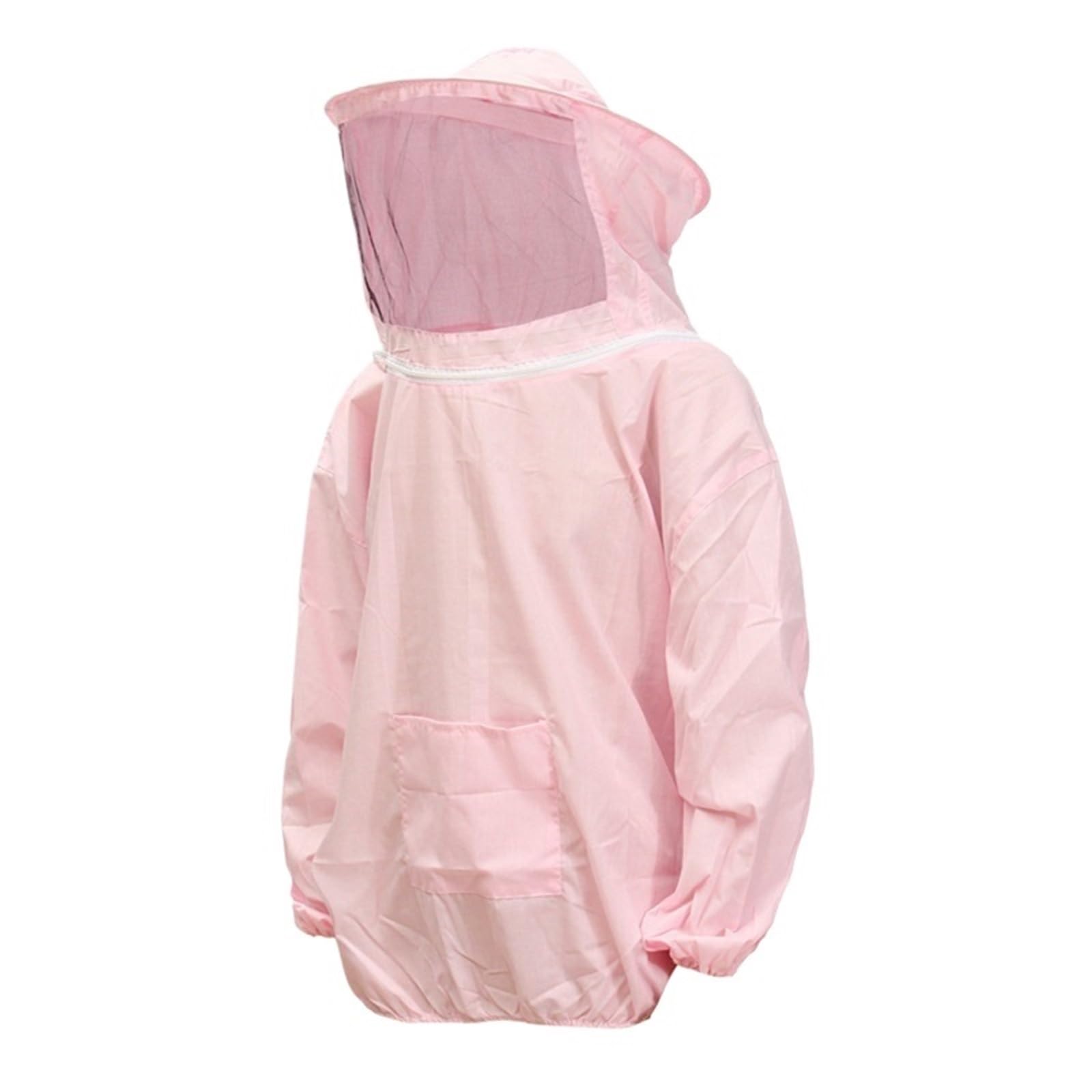 Traje de apicultura con gorro, equipo antipicaduras, ropa agrícola, mono.(Pink)