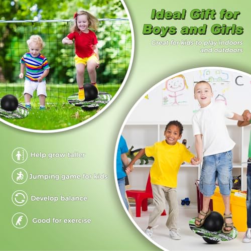 image for WinnerWhy Pogo Trick Ball for Kids, Up to 160lbs, Pogo Stick Jumper fo