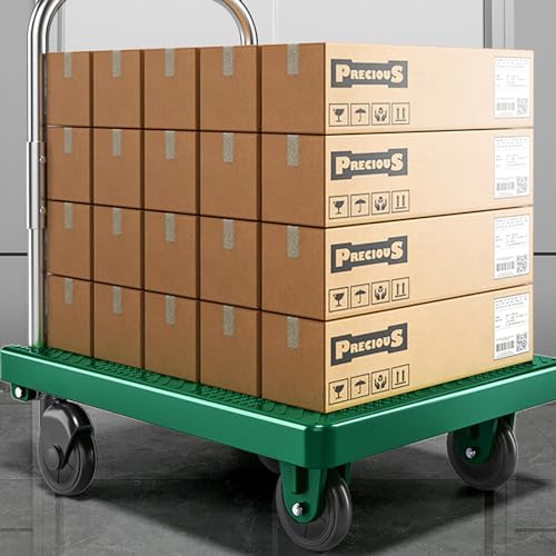 Carretilla plegable de mano con 4 ruedas y carga hasta 200 kg miniatura 6