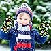 Fashion Football Neon Green Black cute toddler girl snow mittens waterproof toddler snow gloves waterproof guantes de frio para bebes S