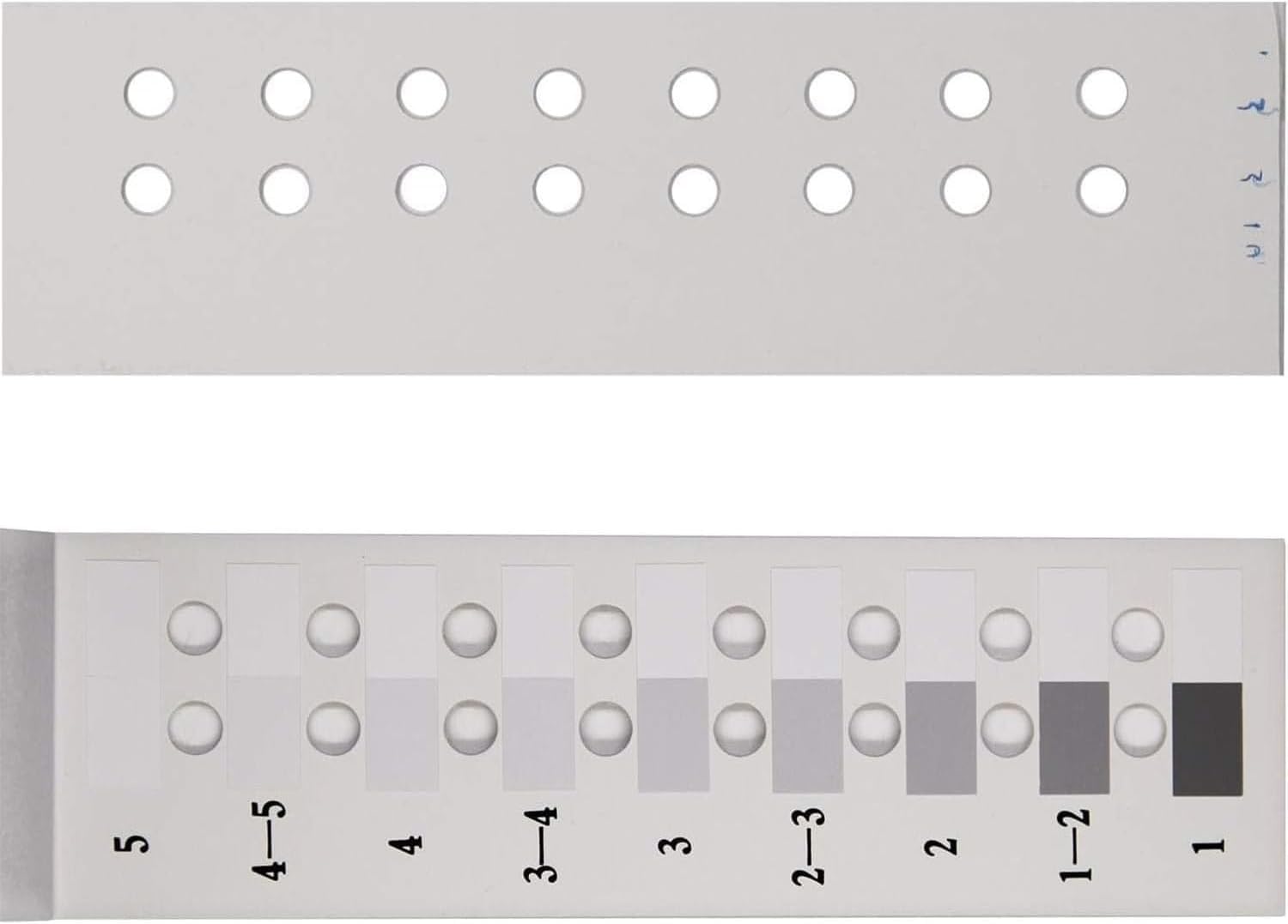 Tarjeta gris de prueba de solidez del color textil ﻿ | Probador de solidez al frote en seco y húmedo, solidez del color de 5 niveles y 9 engranajes, incrementos de medio paso