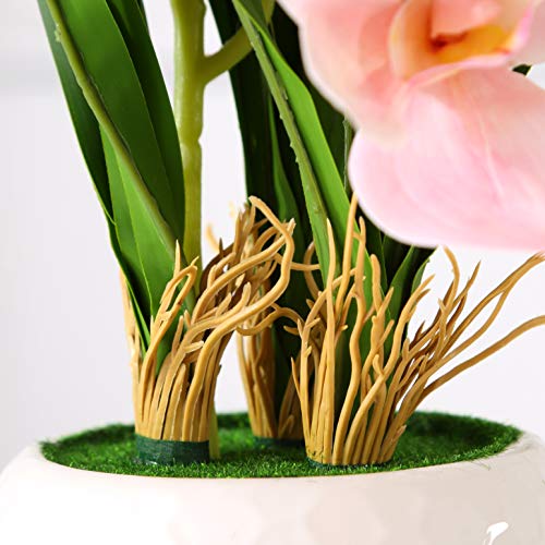 Kinbedy Artificial Bonsai Silk Lily With Vase Home Office Decoration Party Wedding Decor,Pink. #TOP4
