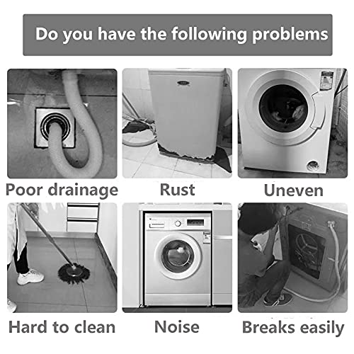 وسادات قدم الغسالة، تدعم خاصية مقاومة الصدمات والضوضاء، وسادات مضادة للاهتزاز، مثبت غسالة لجميع الغسالات من بونياتين، 4 في العبوة