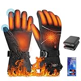 VBOOLAS Beheizbare Handschuhe Herren Damen, 7.4V 4000mAh Wiederaufladbar, 3...