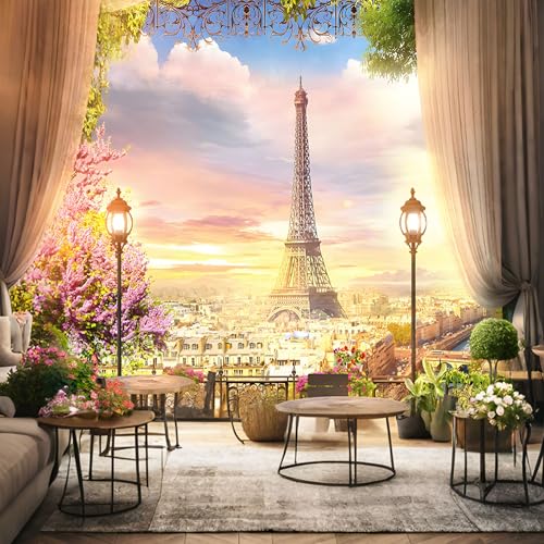 Fondo fotográfico Ciudad de París 8x6 ft