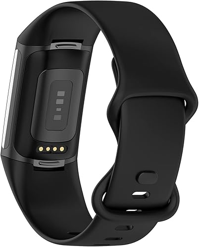 Miniatura 8 de Correas deportivas compatibles con Fitbit Charge 5 Smartwatch Accesorio, correa de reloj de silicona suave, pulsera de repuesto para Charge5,