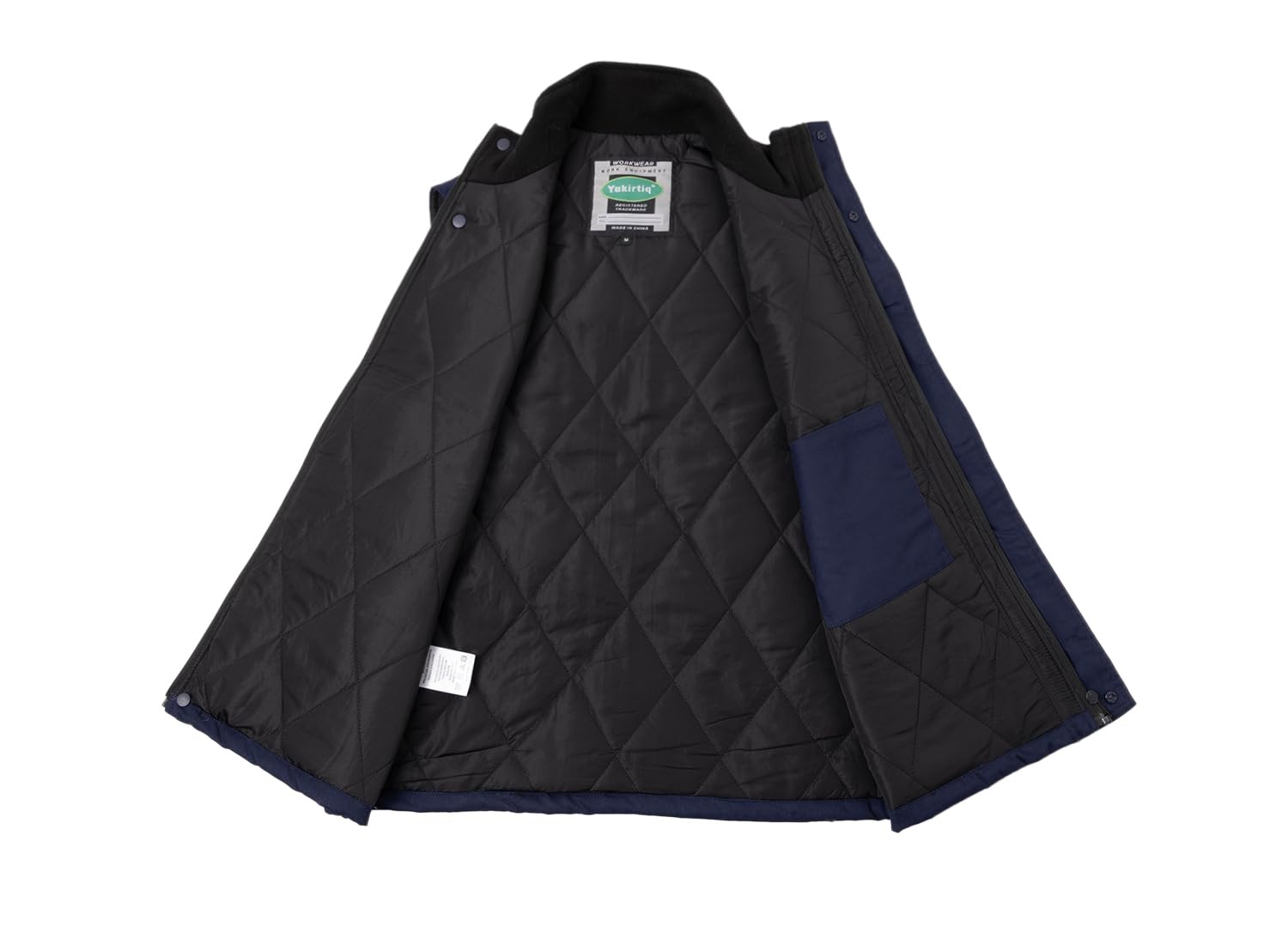 Homme Gilet Haute Visibilité de Travail Rembourré Gilet Réfléchissante Manteau Sans Manche de Travail