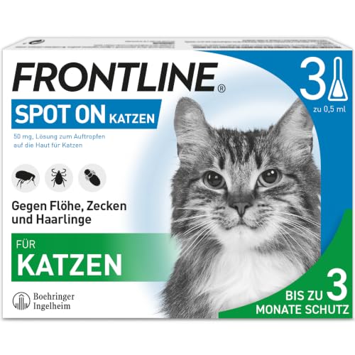FRONTLINE Spot ON Katze gegen Zecken, Flöhe & Haarlinge - für alle Größen
