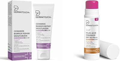 Ceramide Barrier Repair Moisturizer 100g & Kojic Acid Ceramide SPF 50 PA+++ Tinted Pink Lip Balm - 5g