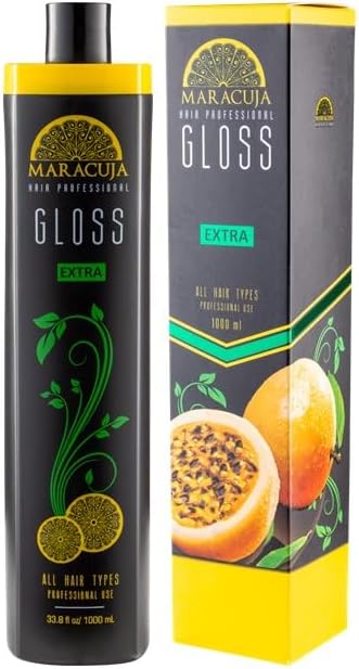 Maracuja Extra Gloss - Passion Fruit Treatment Complex Blowout - Brazilian Keratin - Formaldehyde Free - Hair Straightening. 33.8 fl oz