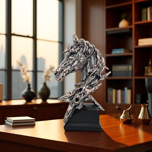 Sculpture rétro en résine de salon pour sublimer une bibliothèque