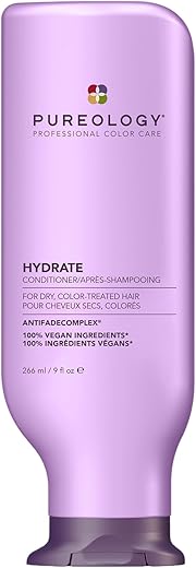 Pureology Hydrate Moisturizing Conditioner | Softens and Deeply Hydrates Dry Hair | For Medium to Thick Color Treated Hair | Sulfate-Free | Vegan