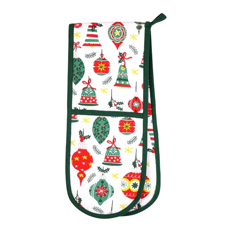 Gant de cuisine double Baubles vert pour sortir vos gratins du four