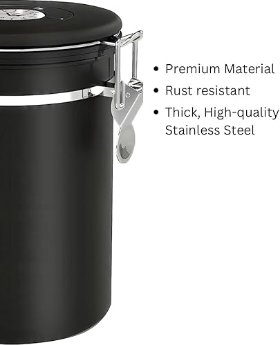 Miniatura 6 de Necesita lata de café para café molido - Contenedor de café para café molido - Recipiente hermético para almacenamiento de café - Bote de café con