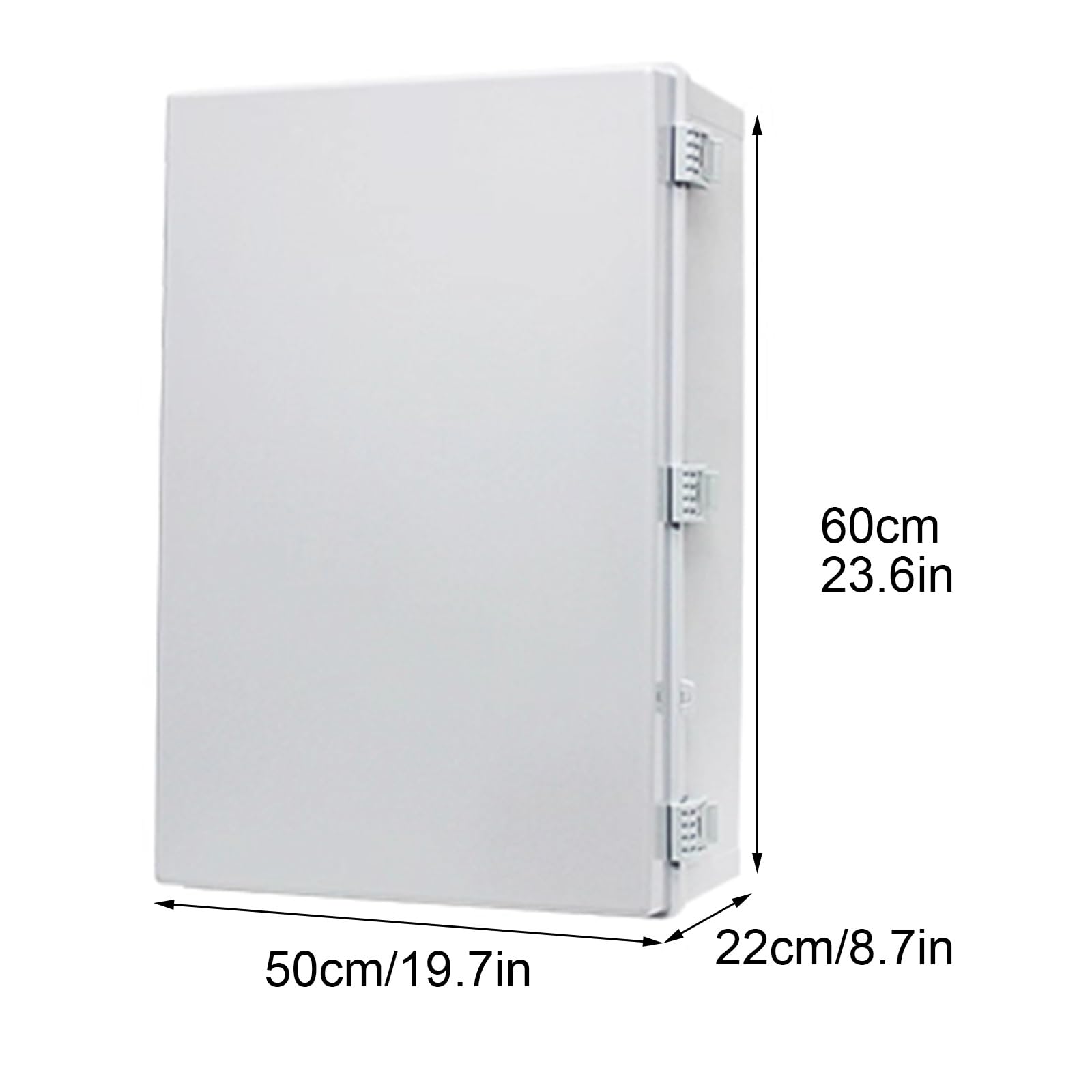 Scatola Elettrica A Parete, Scatola Di Giunzione Elettrica Impermeabile In ABS IP67, con Piastra Di Montaggio, Facile Da Installare(60x50x22cm/23.6x19.7x8.7in)