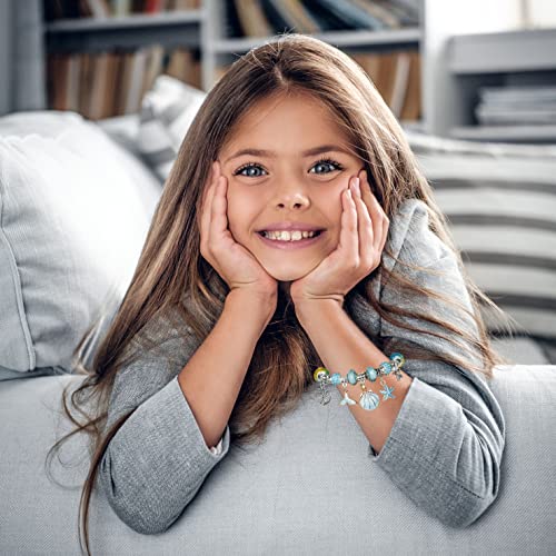 Craft Kit For Girls, 170 Pieces Charm Bracelet Making Kit Including Jewelry Beads Snake Chain Diy Craft Jewelry Gift Set For Kids Girls Teens Age 8-12 #TOP4