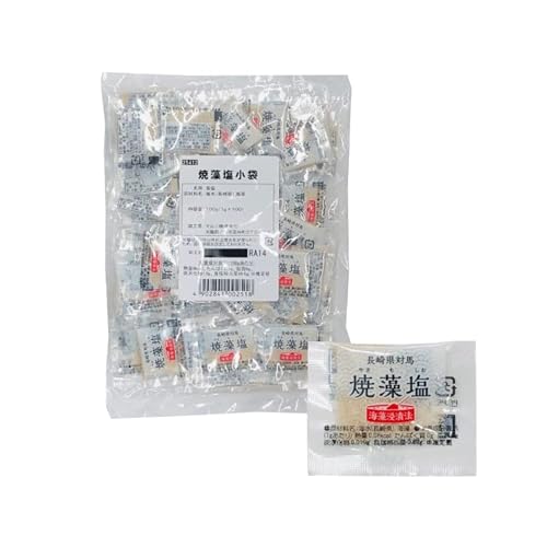 マルニ 対馬産 焼藻塩 (1g×100袋) 小袋 塩 調味料 アウトドア テイクアウト