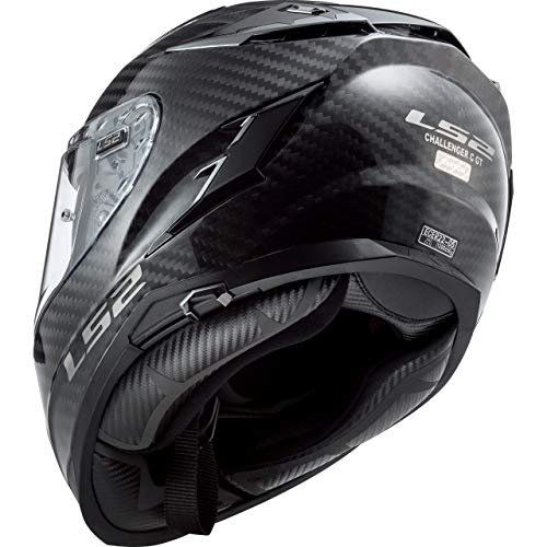 LS2 FF327 Challenger Carbon Casco (Black,XXXL)