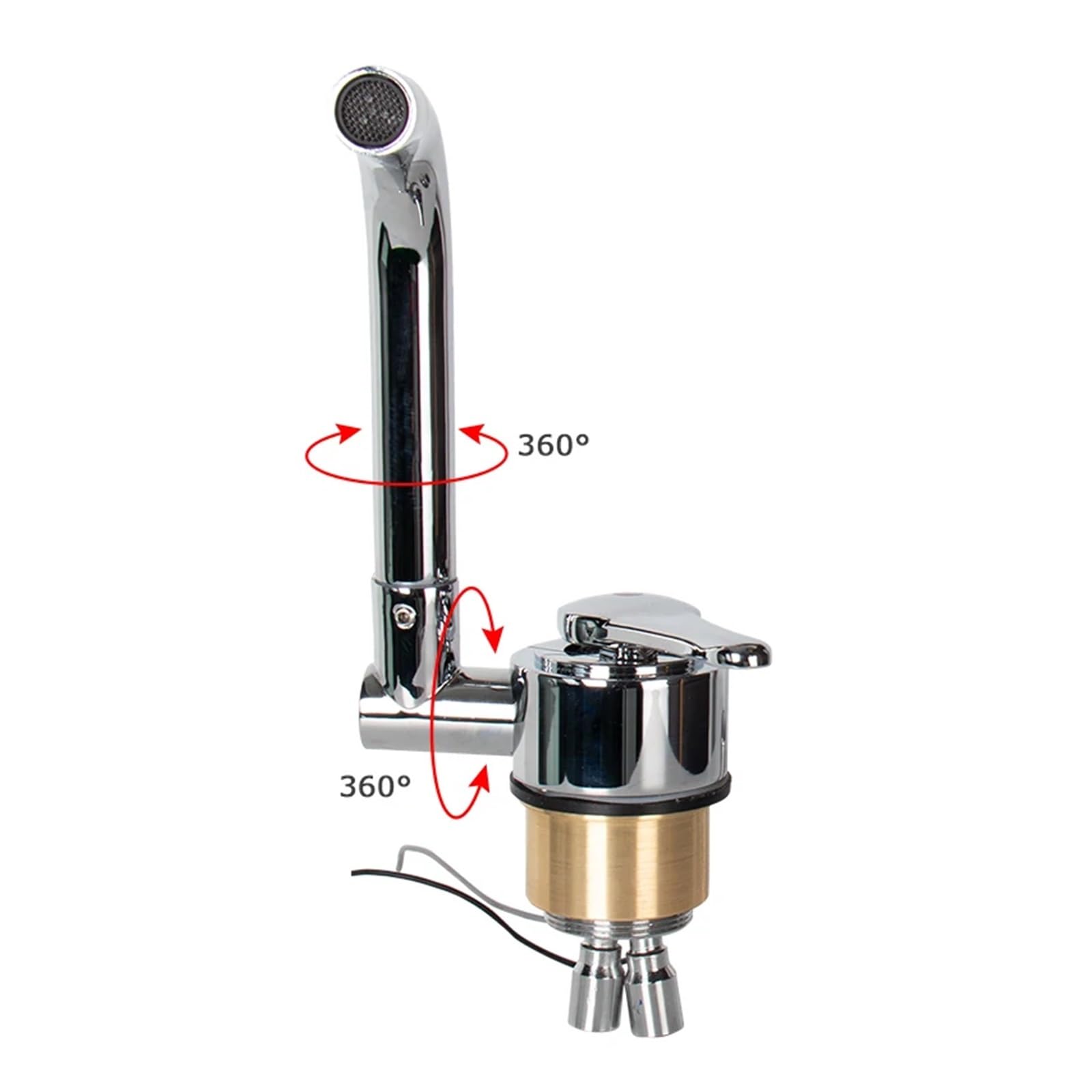 Parti di Modifica del rimorchio del Camper Cucina Bagno Rubinetto Pieghevole Caldo e Freddo Rubinetto in Acciaio Inossidabile 304 RV Camper Accessori Accessori per Ricambi Camper