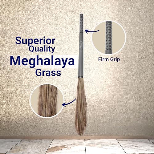 Image of Chakaachak Meghalaya Eazo Grass Jhadu /Broom Pack of 2 with Plastic Handle