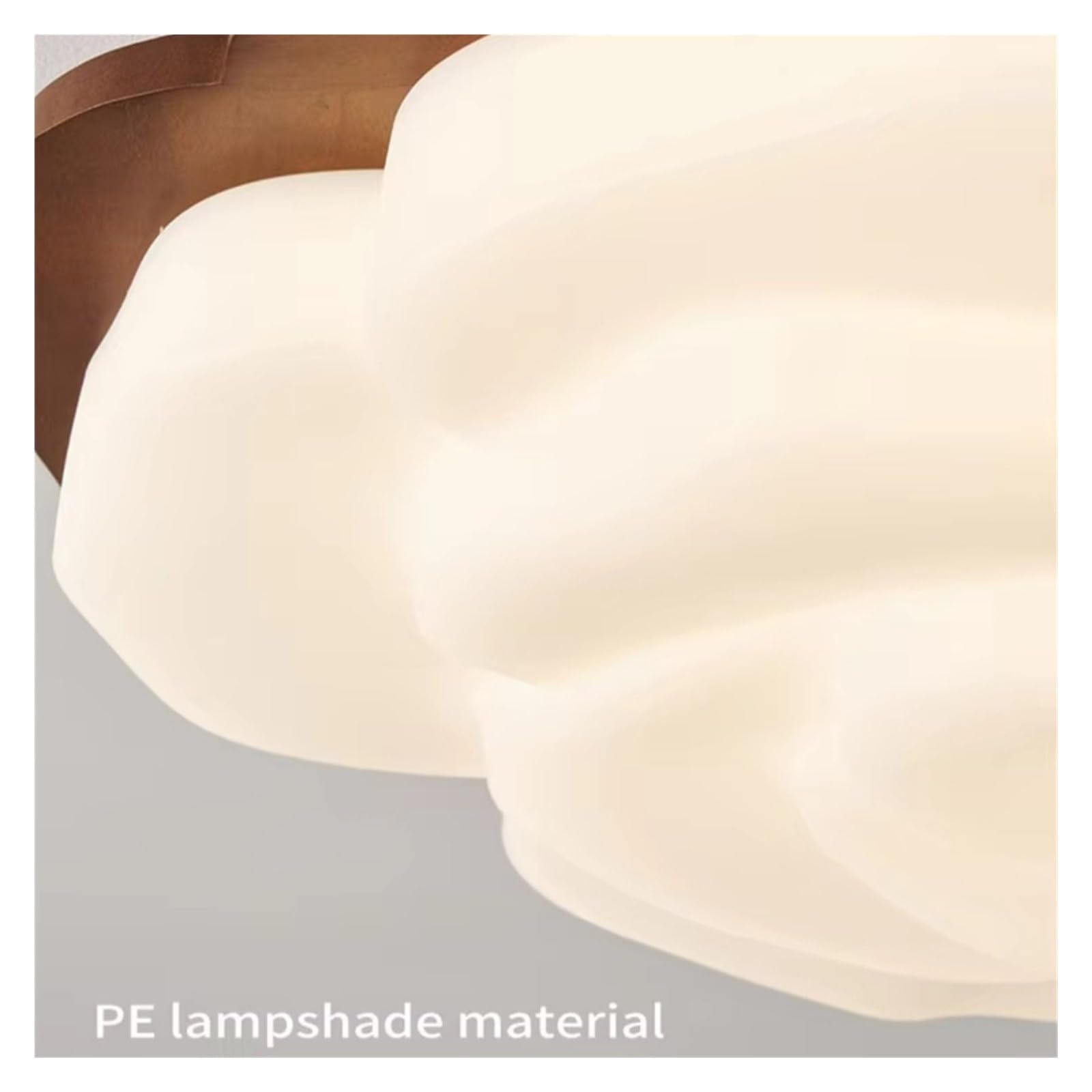 Lampada da soffitto in Legno per Camera da Letto, Soggiorno, Studio, Lavoro, Lampada a LED in Noce con Finitura Rosa, apparecchio di Illuminazione Spaziale.