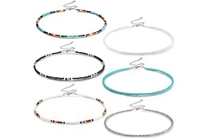 West Bead Choker Necklace Set: Handmade Boho Necklaces
