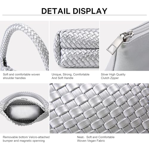 Image of Shoulder Hobo Bags for Women,Summer Beach and Travel Mini Cute Tote Bag,Soft Vegan Leather Underarm Purse for Daily | Soft Underarm Bags